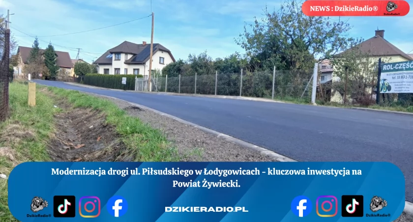 Nowa jakość dróg w Powiecie Żywieckim: bezpieczeństwo i komfort podróży. Dzięki inwestycji zyskaliśmy bezpieczną nawierzchnię w Łodygowicach!