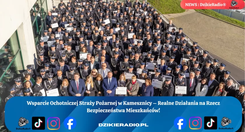 Wsparcie dla Ochotniczej Straży Pożarnej w Kamesznicy - Kluczowa inwestycja w bezpieczeństwo regionu. 
