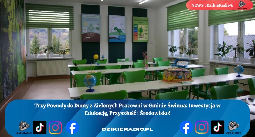 Trzy Zielone Pracownie w Gminie Świnna: energetyczne centra edukacji ekologicznej.