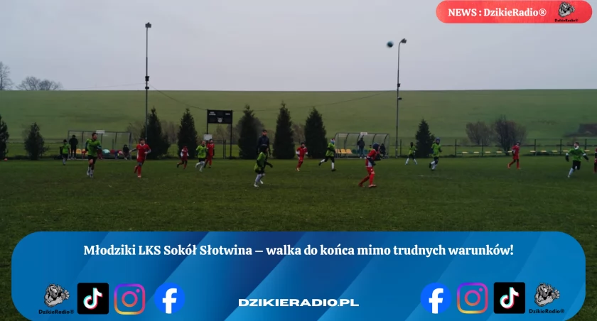 Młodzicy Sokoła ze Słotwiny z pasją i sercem – mimo porażki pokazali klasę