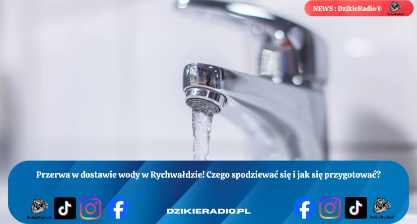 Planowana przerwa w dostawie wody w Rychwałdzie – mieszkańcy proszeni o przygotowanie zapasów