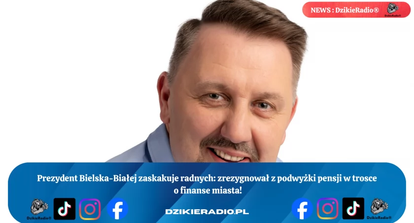 Prezydent Klimaszewski rezygnuje z podwyżki – stawia interes miasta ponad własny.