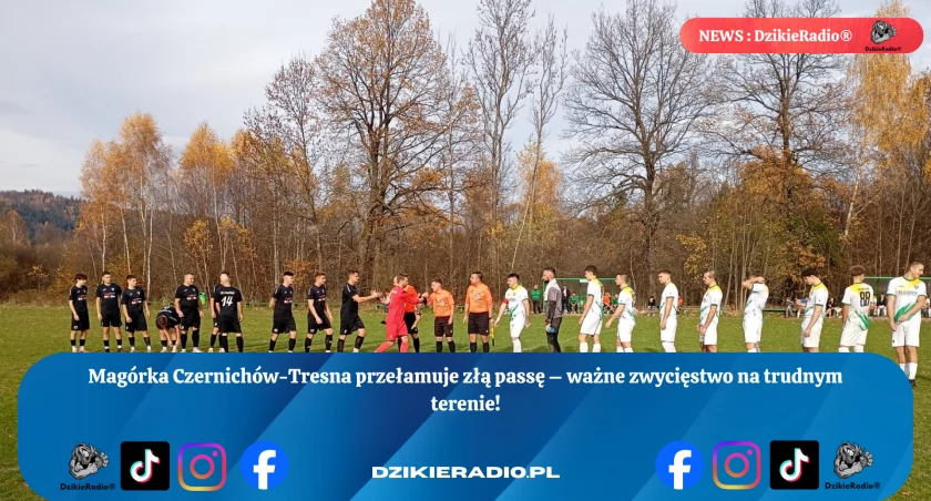 Zespół LKS Magórka Czernichów-Tresna triumfuje nad Sopotnią  - Kluczowe zwycięstwo w sezonie Instalmax Podokręgu Żywiec ograne!