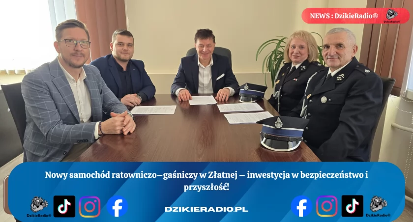 Nowy wóz strażacki dla OSP Złatna wzmocni bezpieczeństwo regionu