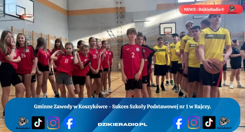 Gminne Zawody w Koszykówce: Sukcesy uczniów ze Szkoły Podstawowej nr 1 w Rajczy! 
