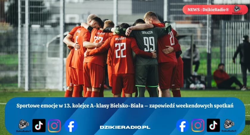 Emocjonujące mecze 13. kolejki A-klasy Bielsko-Biała już w tę sobotę! Sprawdź plan spotkań i gotuj się na pasjonujące widowisko!