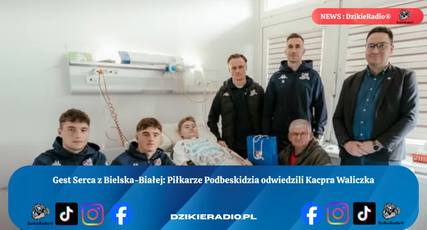 Emocjonalna wizyta zawodników w szpitalu - TS Podbeskidzie Bielsko-Biała wspiera młodego piłkarza. Zobacz, jak drużyna okazała solidarność!