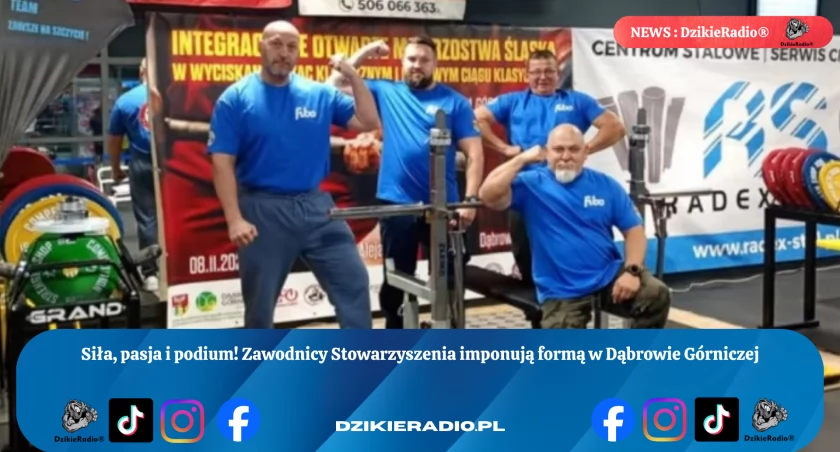 Siła i determinacja na podium w Dąbrowie Górniczej! Zawodnicy Stowarzyszenia imponujący w Integracyjnych Mistrzostwach Śląska, zdobywając medale w wyciskaniu leżąc i martwym ciągu.