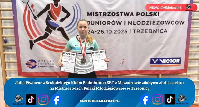 Triumfy młodej zawodniczki z Podbeskidzia