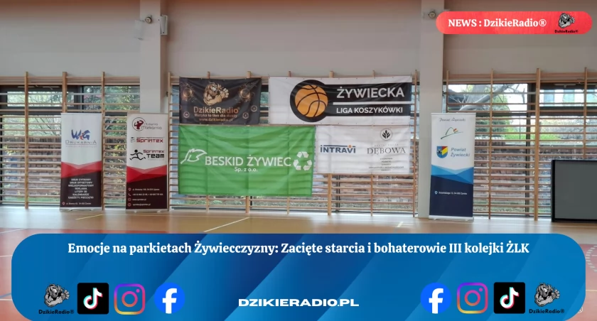 Świetne emocje na parkiecie Żywieckiej Ligi Koszykówki! Beskid Grizzlies i Big Bad Wolf zapewniają trzymające w napięciu widowisko, a Mikołaj Grabowski wybija się jako MVP. Sprawdź pełne wyniki i wyróżnienia!