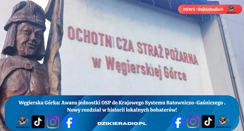 OSP Węgierska Górka awansuje do elitarnej struktury KSRG: Co to oznacza dla lokalnej społeczności?
