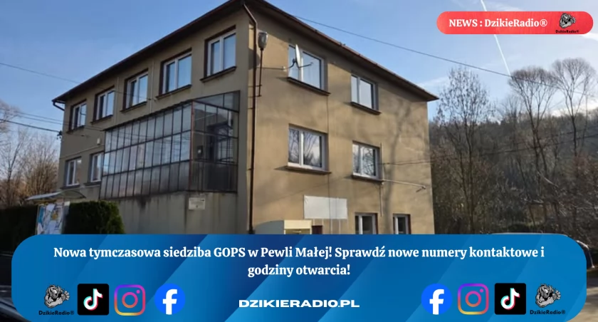 Tymczasowa zmiana lokalizacji GOPS. Mieszkańcy obsługiwani w Urzędzie Gminy