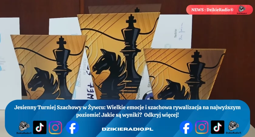 Szachowe emocje na najwyższym poziomie - relacja z Jesiennego Turnieju w Żywcu. Kto zgarnął zwycięstwo w Miejskim Centrum Kultury.