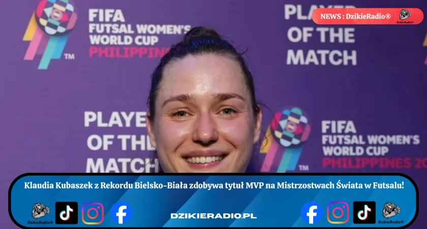 Klaudia Kubaszek - bohaterka meczu Polek na MŚ w futsalu! Została uznana MVP, dzięki swojej determinacji i umiejętnościom.