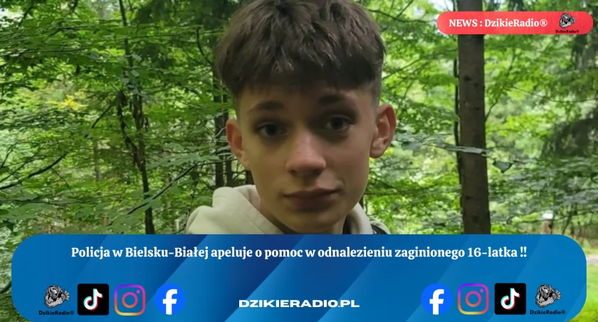 Pilne Poszukiwania: Zaginął Szesnastoletni Mieszkaniec Bielska-Białej