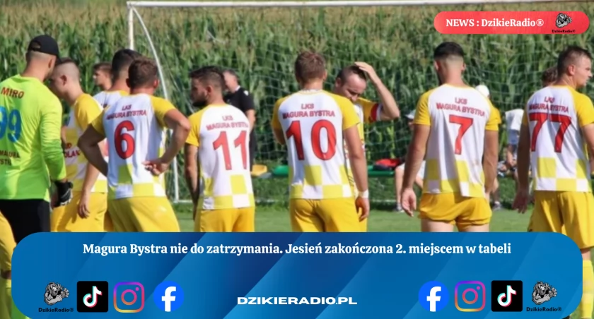 Magura Bystra szaleje na boisku! Zajmuje wysokie miejsce po udanej rundzie jesiennej.