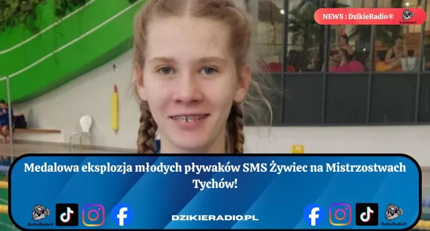 Sukcesy młodych pływaków z Tychów! Zawodnicy zdobyli aż sześć medali na lokalnych zawodach pływackich, a bohaterką została Zuzia Goczoł. Sprawdź, jak talent i determinacja spotkały się z prawdziwym sportowym charakterem na miejskiej pływalni.