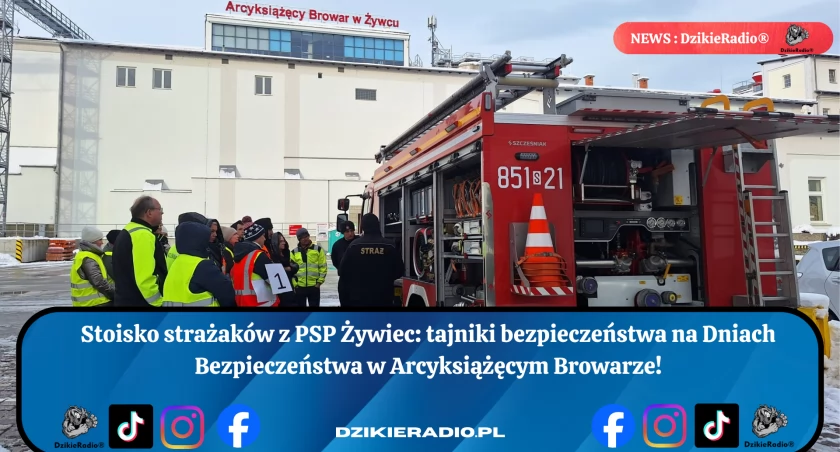 Profesjonalne wskazówki strażaków podczas Dni Bezpieczeństwa w Żywcu - jak zachować się w sytuacjach zagrożenia.