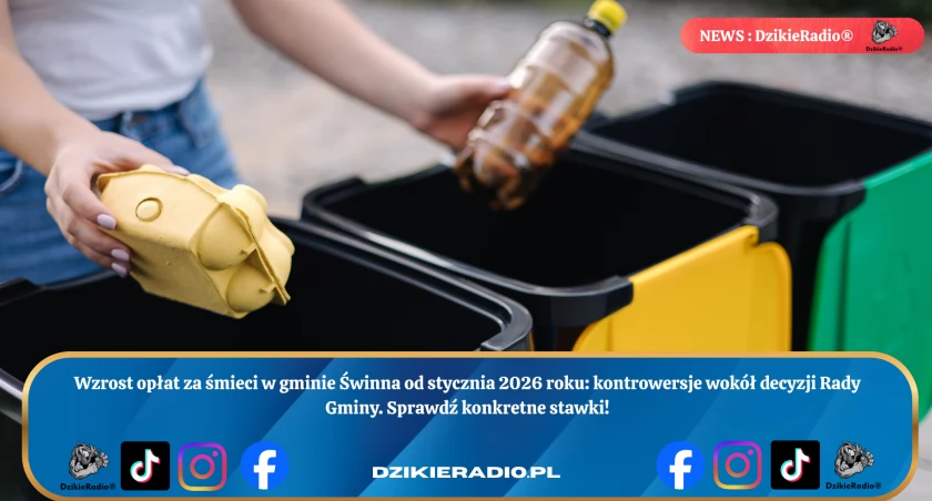 Nowe stawki za wywóz śmieci w gminie Świnna od stycznia 2026 - Wzrost opłat i kontrowersje!