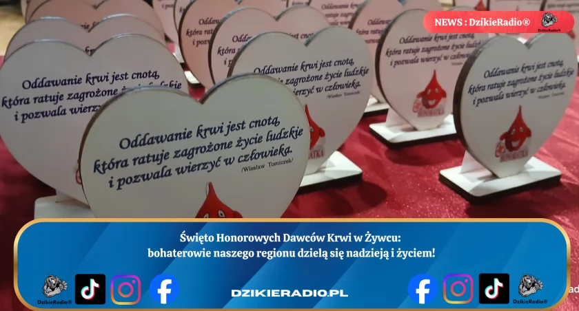 Święto Honorowych Dawców Krwi w Żywcu: Bohaterowie Ratujący Życie obchodzą 90 lat Krwiodawstwa.