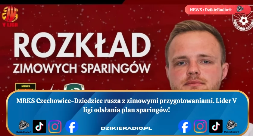 MRKS Czechowice-Dziedzice nadciąga z planem sparingów na zimę 2026! Sprawdź daty i przeciwników, których pokonają przed sezonem.