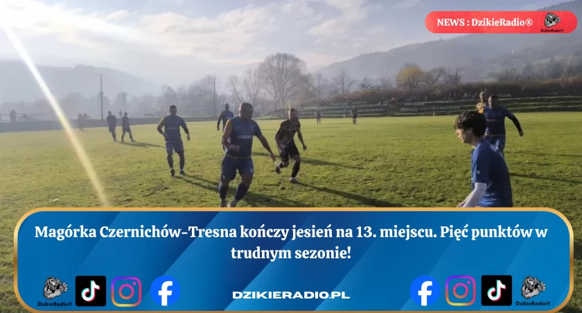 Magórka Czernichów-Tresna kończy jesień z pięcioma punktami. Sprawdź jak radziła sobie w trudnym sezonie!