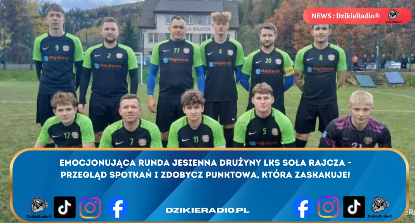 Soła Rajcza kończy rundę jesienną na 11. miejscu - Sprawdź wyniki emocjonujących meczów oraz największe sukcesy drużyny.