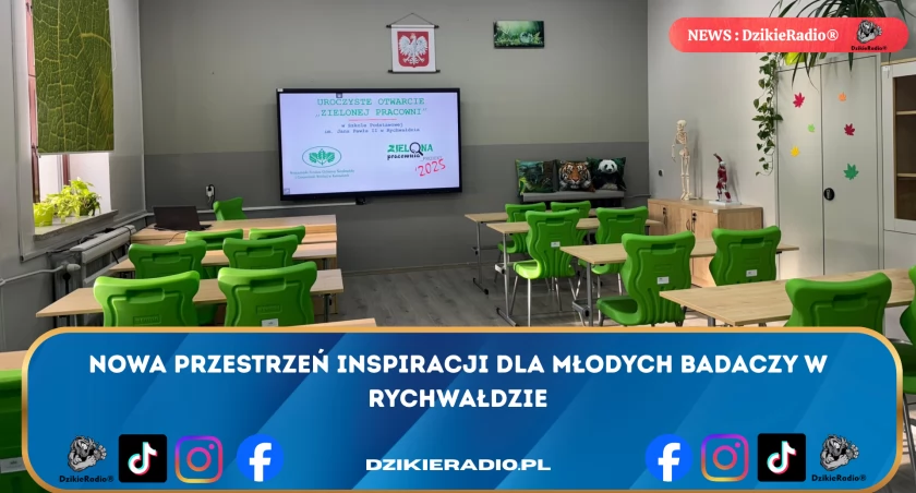 Otwarcie Zielonej Pracowni w Szkole Podstawowej w Rychwałdzie: Edukacja ekologiczna dla przyszłych odkrywców przyrody.
