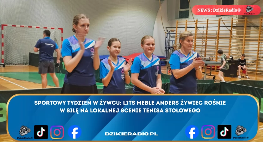 LITS Meble Anders Żywiec Wzmacnia Siłę w Lokalnych Rozgrywkach Tenisa Stołowego