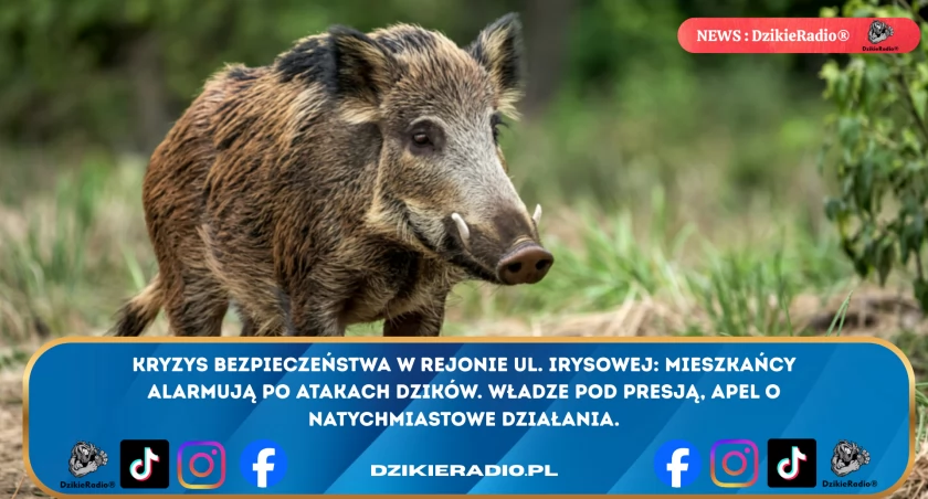 Rosnące napięcie na Irysowej: mieszkańcy domagają się stanowczych działań wobec dzików