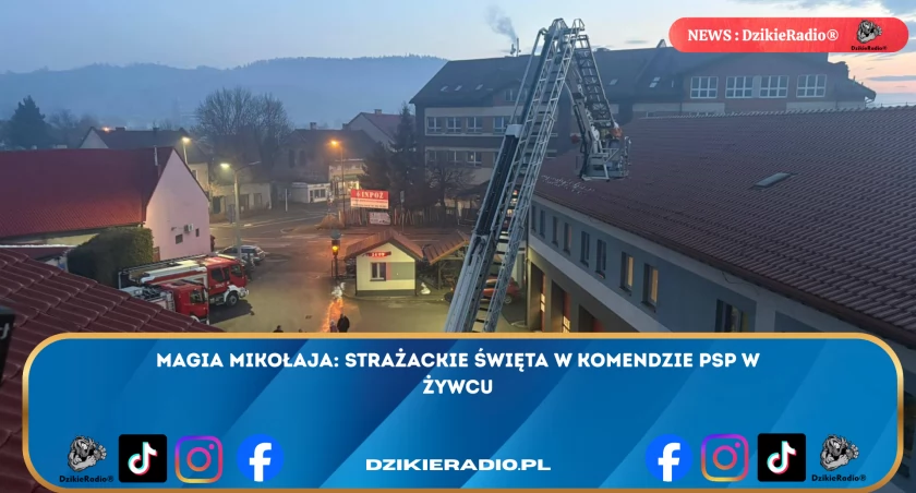 Mikołaj na Komendzie PSP w Żywcu: Strażacka Magia Świąt dla Dzieci i Społeczności