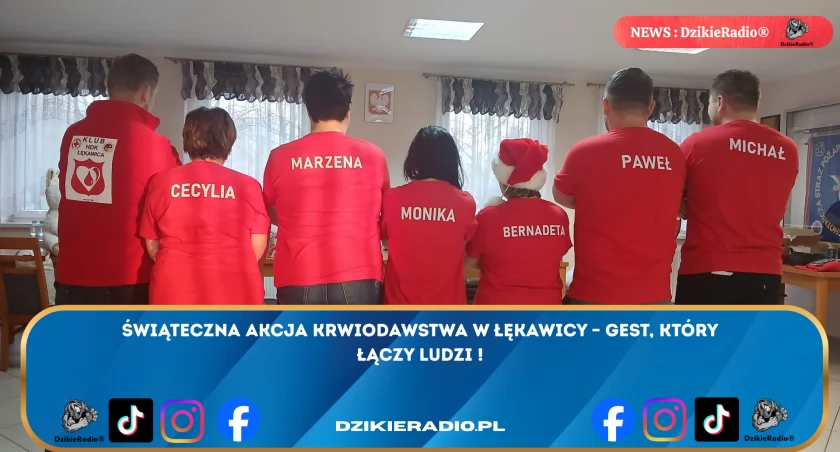 Krwiodawstwo w Łękawicy: lokalna solidarność w akcji podczas przedświątecznej zbiórki. Niespodzianka od Mikołaja i ciepła atmosfera.