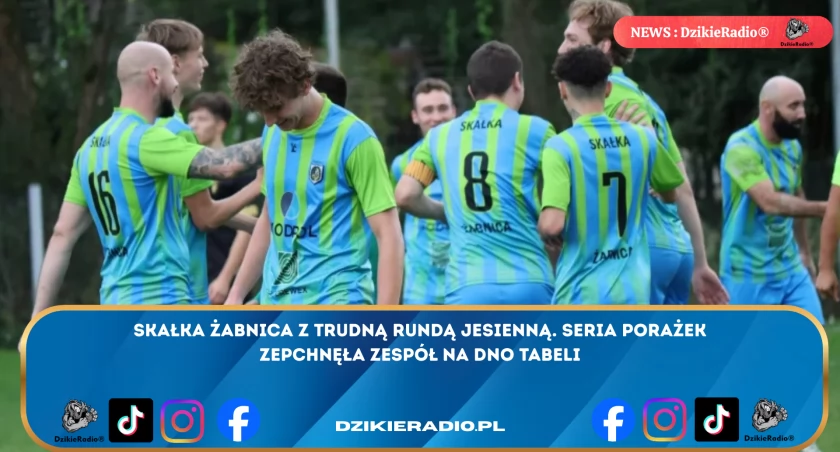 Skałka Żabnica w tarapatach! Trudna runda jesienna zepchnęła zespół na dno tabeli ligi okręgowej.