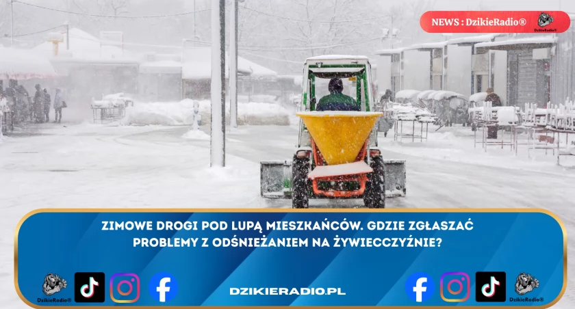 Bezpieczeństwo na drogach w zimie - gdzie zgłaszać problemy z odśnieżaniem w Żywiecczyźnie?