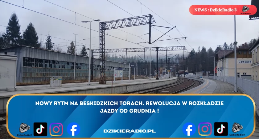 Nowy rozkład jazdy na linii kolejowej 139: więcej pociągów i łatwiejsze podróże do Katowic i Zwardonia!