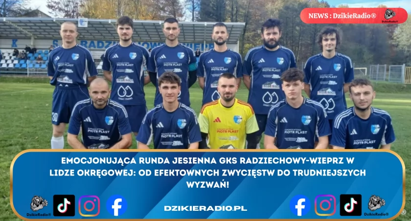 Sukcesy i wyzwania GKS-u Radziechowy-Wieprz w rundzie jesienej - sprawdź rezultaty!