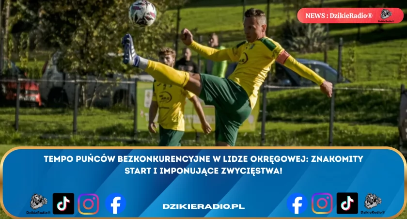 Tempo Puńców dominuje w pierwszej rundzie ligi okręgowej - zobacz szczegóły zwycięskiego startu!