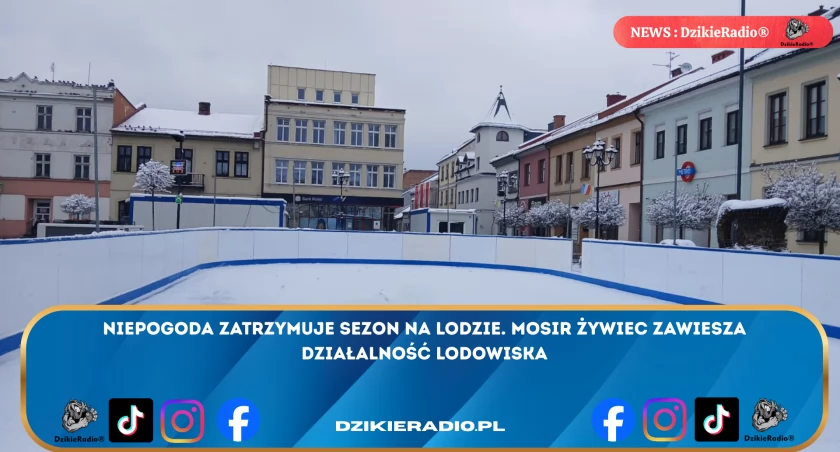 Lodowisko w Żywcu czasowo zamknięte z powodu warunków atmosferycznych: Aktualizacje na bieżąco!