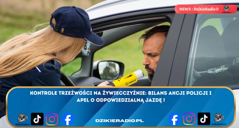 Kontrole trzeźwości na Żywiecczyźnie – bilans działań policji