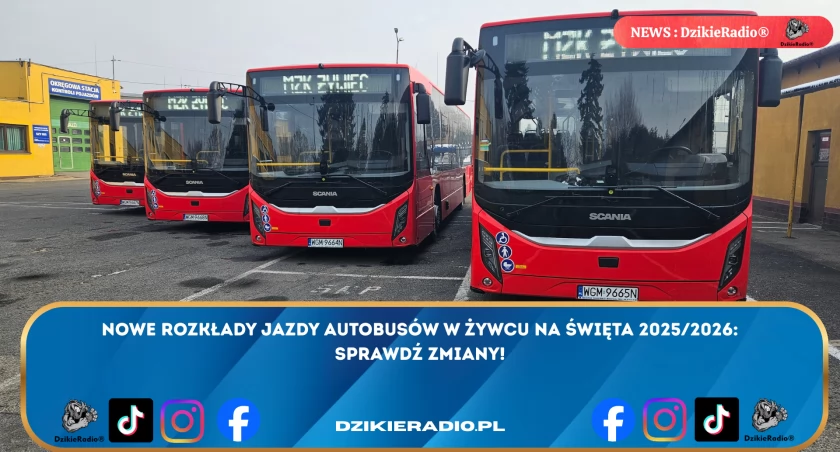 Świąteczno-Noworoczne Korekty w Komunikacji Miejskiej Żywca