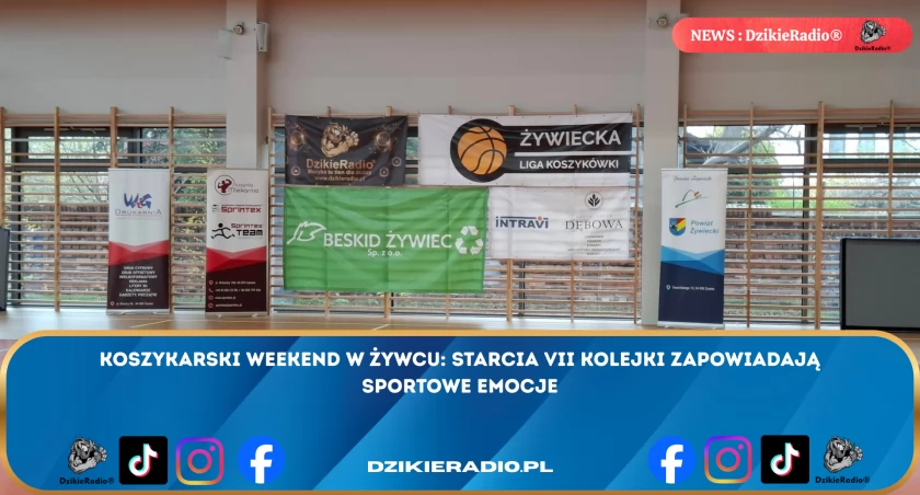 Sobotnie emocje koszykarskie w Żywcu: VII kolejka Żywieckiej Ligi Koszykówki w centrum uwagi!