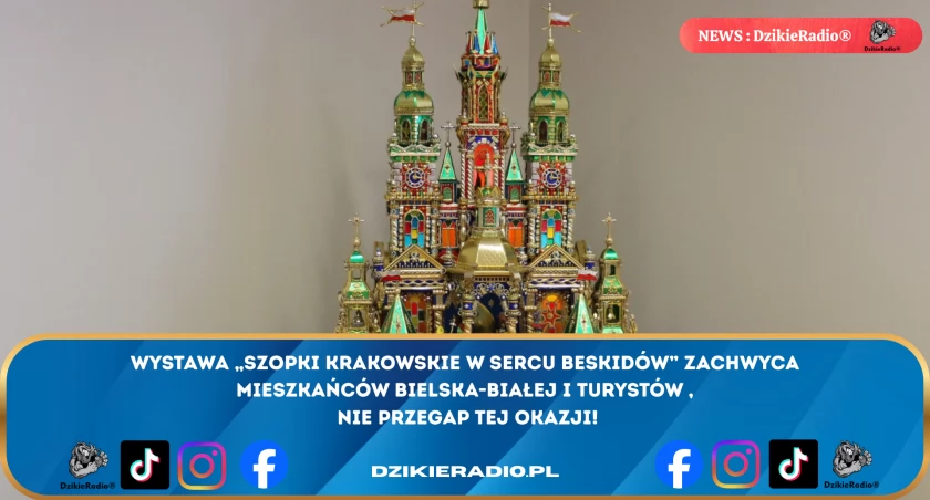 Unikatowa wystawa „Szopki Krakowskie w sercu Beskidów” zachwyca mieszkańców Beskidów.