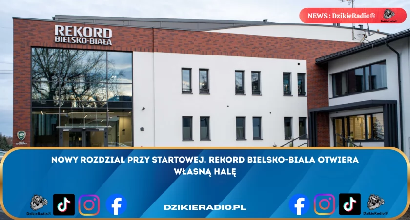 Nowa hala Rekordu Bielsko-Biała w pełni gotowa na wielkie otwarcie! Symboliczny moment dla sportu w regionie już 14 grudnia.
