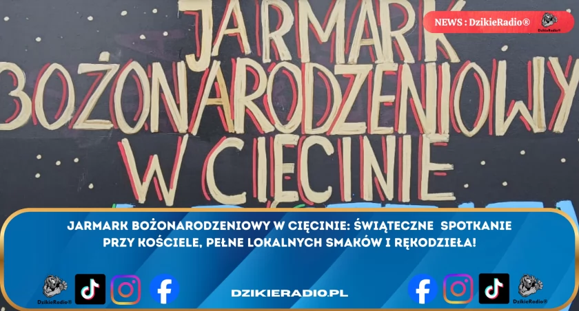 Jarmark Bożonarodzeniowy w Cięcinie: Pełne Lokalnego Rękodzieła i Świątecznej Atmosfery. 