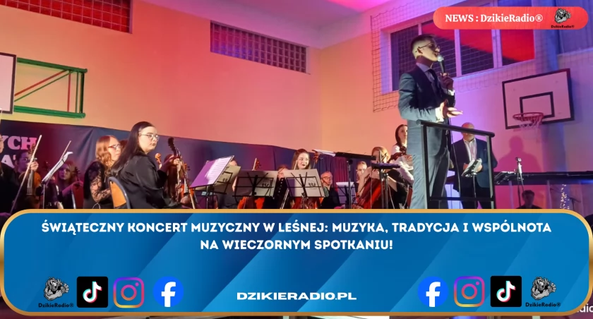 Muzyka i tradycja w Leśnej – niezwykłe wydarzenie świąteczne łączące społeczność.