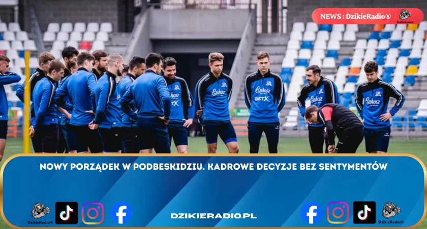 Rewolucyjne zmiany w Podbeskidziu: piłkarze na transferze i wypożyczeniach. Kto opuszcza klub?