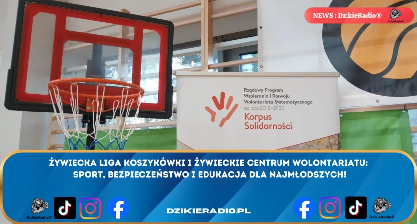 Żywiecka Liga Koszykówki i Centrum Wolontariatu: Sport i bezpieczeństwo łączą siły w nowej współpracy.