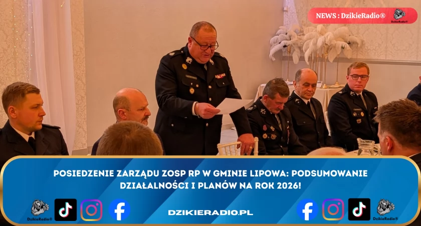 Spotkanie Zarządu ZOSP RP w Gminie Lipowa: Podsumowanie Roku i Planowanie Przyszłości.