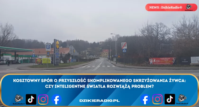 Węzeł cierpliwości. Spór o przyszłość jednego z najbardziej obciążonych skrzyżowań Żywca