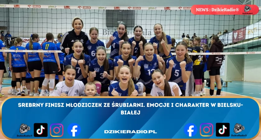 TS Stal Śrubiarnia / SMS Żywiec z srebrnym medalem! Młodziczki z Bielska-Białej pełne dumy po zakończonym turnieju siatkówki.